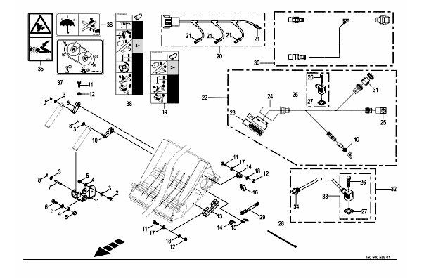 Hydraulisk knivkontroll - tillval