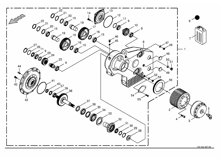 Power take-off gear