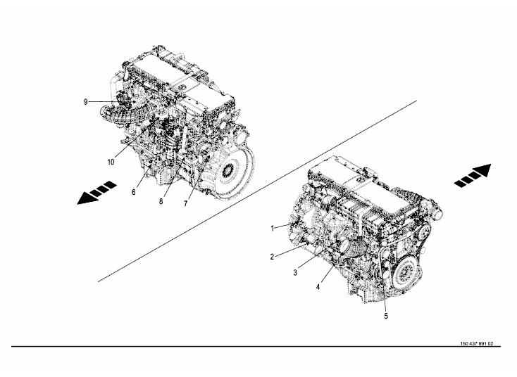 Accessories - diesel engine -BIG X 480 / 530