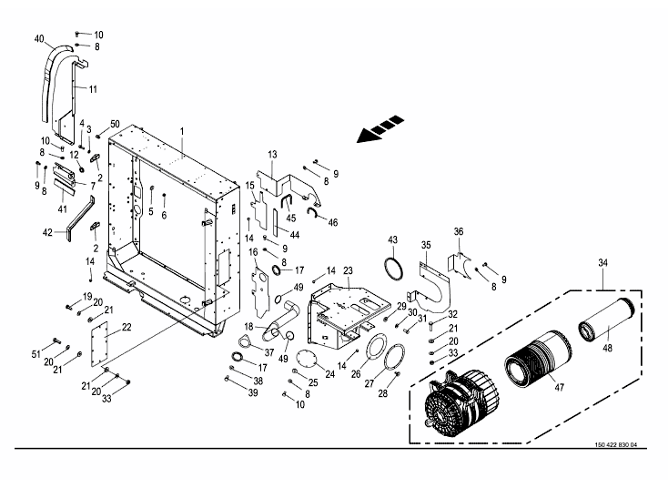 Cooler housing