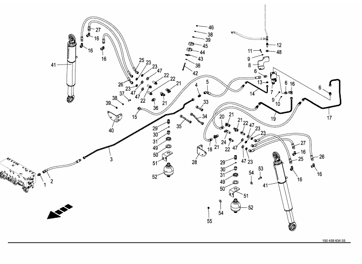 Hydraulik - axelfjädring - bak