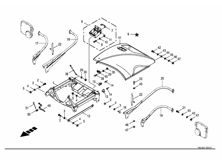 Rear / Lighting bracket