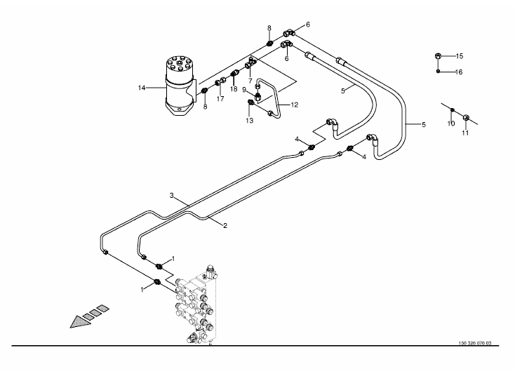 Hydraulics - Wrapping arm