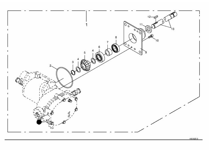 Gearbox cpl.installed