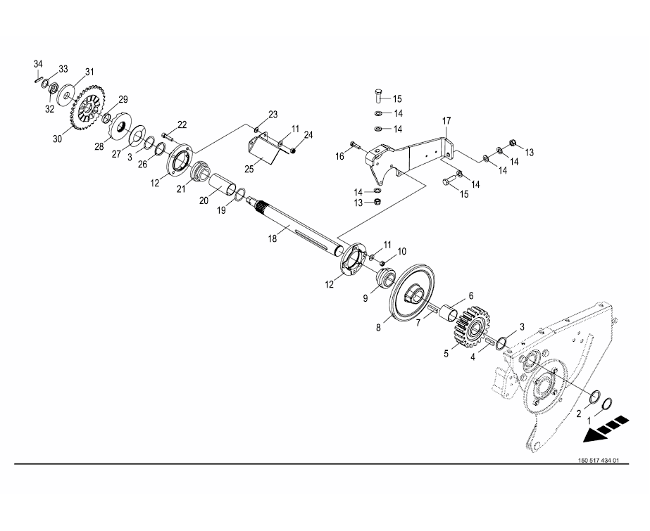 Drive - cutting unit