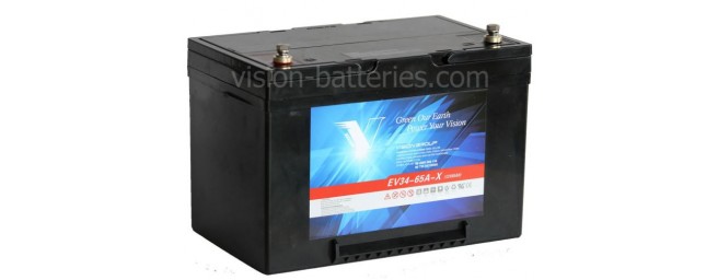 Vision Deep Cycle AGM, 12V 65Ah, EV34-65A-X