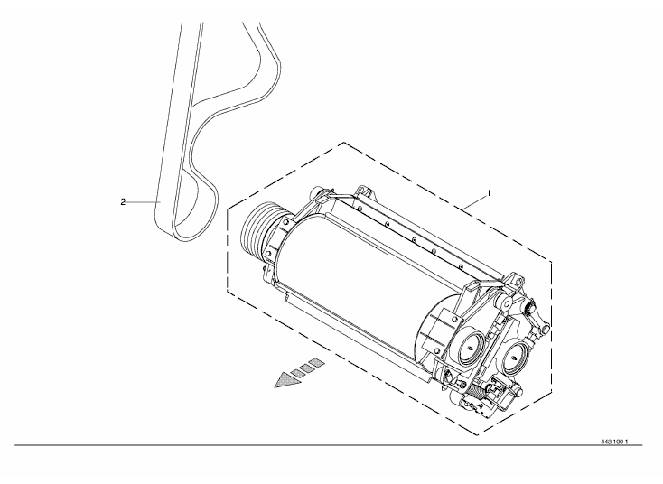 Corn conditioner cpl. -not spring-mounted