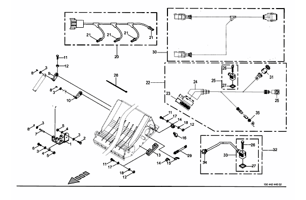 Hydraulisk knivkontroll - tillval