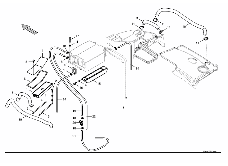 Cabin - evaporator / filter