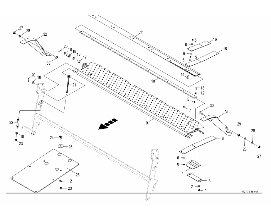 Vipparm-plastfilms bindning