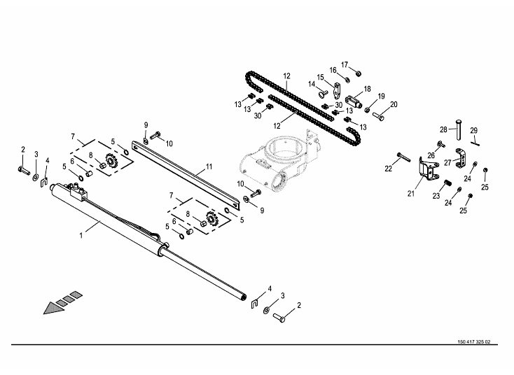 Drive of grinding device