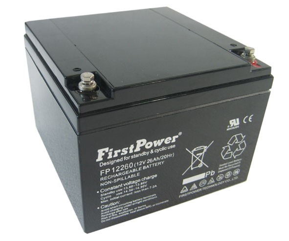 First Power VRLA, AGM, 12V 26Ah, FP12260-image