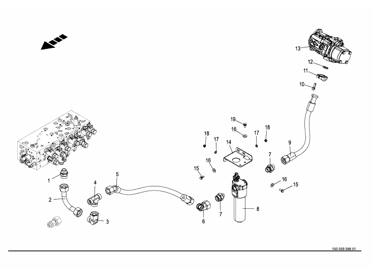 Hydraulik - tryckledningar / pump