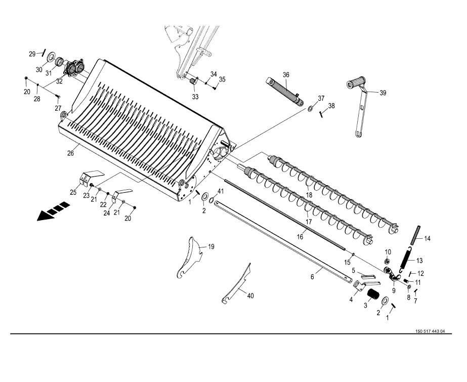 Cutting mechanism - 26 blades