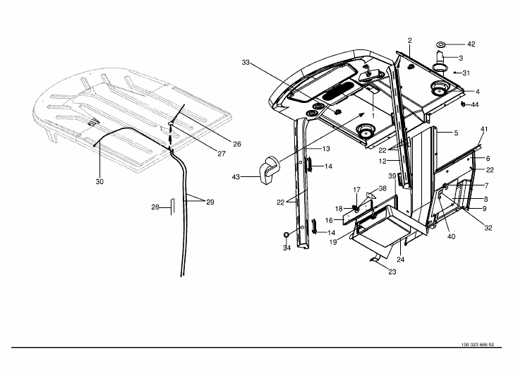 Cab - Cab lining, aerial