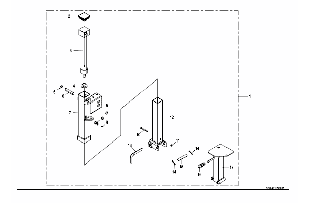 Hydraulisk stödfot - tillval