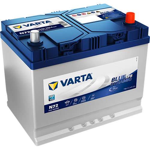 Varta Blue Dynamic, EFB, 12V 72Ah, N72