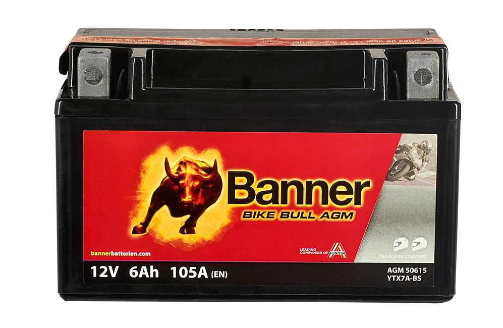 Banner MC AGM YTX7A-BS, 12V 6Ah, 50615