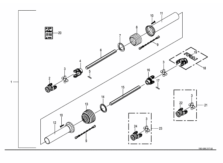 Main universal shaft -BYPY