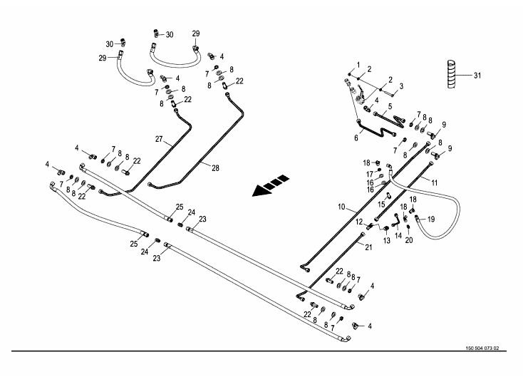 Hydraulics - cutting blade -optional