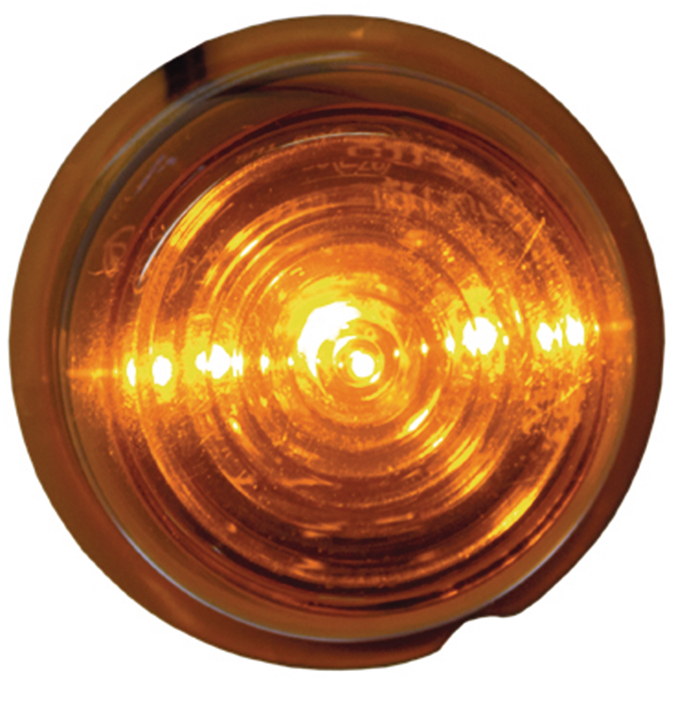 Strands sidomarkeringsljus Viking 5, orange LED, 12/24V