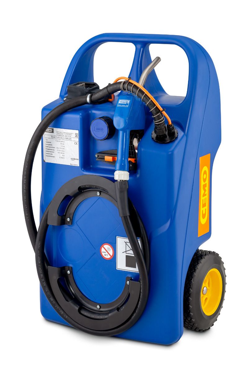 AdBlue-vagn, 60 liter, CAS-system utan batteri, elpump CENTRI SP 30, automunstycke