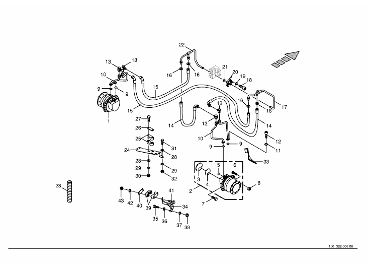 Traction drive wheel engine -REAR