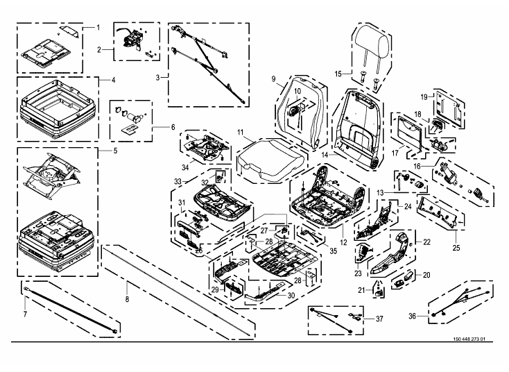 Wear parts - driver's seat - Activo