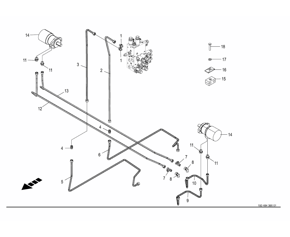 Hydraulik - transportbands bord