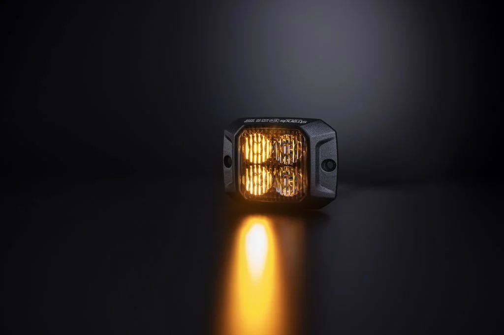 Strands blixtljus Lighthead LED, duo vit/orange, 4 lysdioder, 10-32V, 7,5W-image