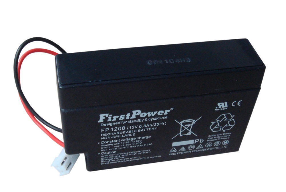 First Power VRLA, AGM, 12V 0,8Ah, FP1208