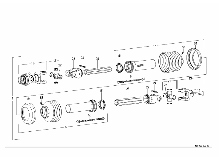 Main universal shaft -Walterscheid