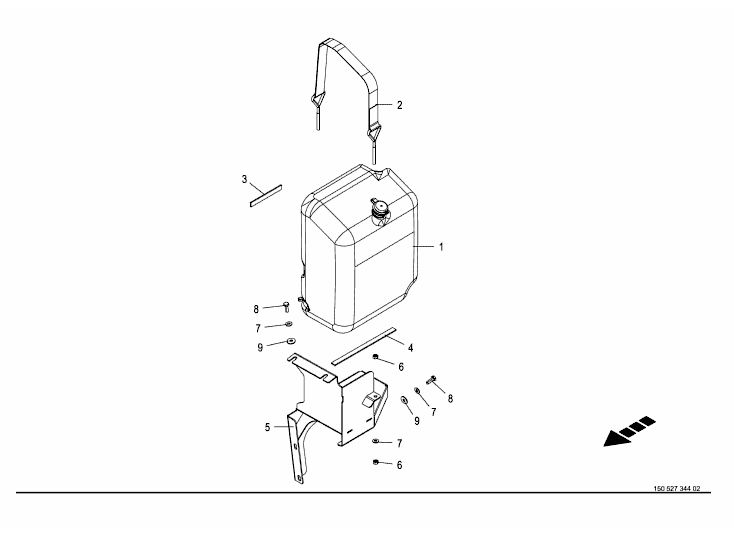 Vindrute spolartank 20L