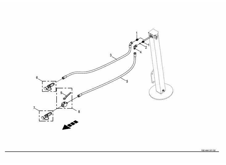 Hydraulisk stödfot - tillval