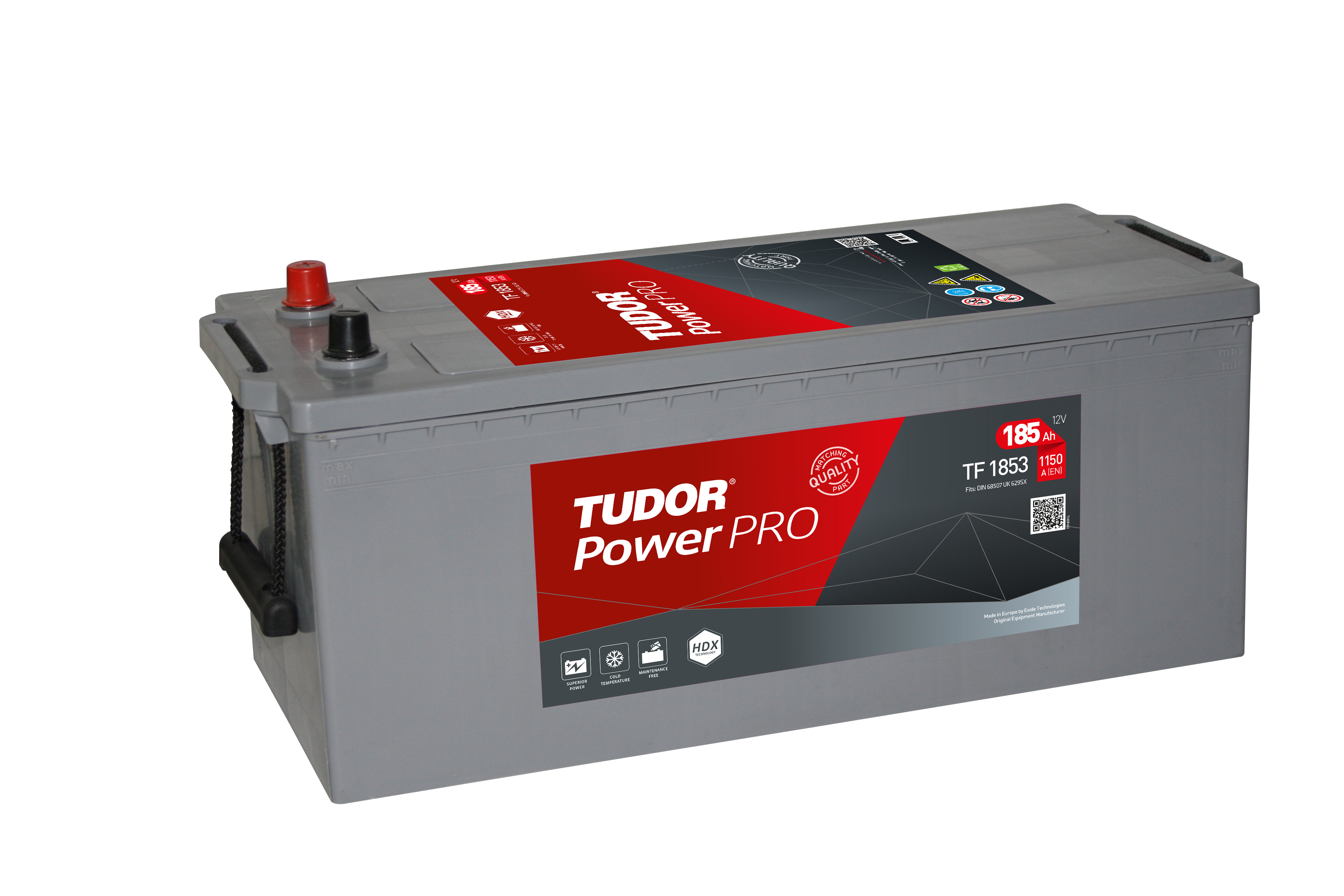 Tudor PowerPRO, 12V 185Ah, TF1853
