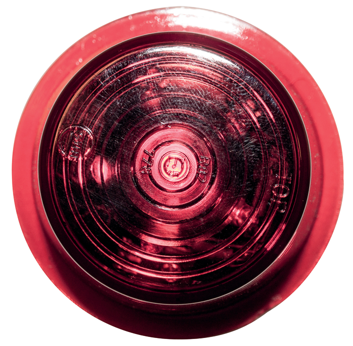 Strands sidomarkeringsljus Viking 6, röd LED, 12/24V