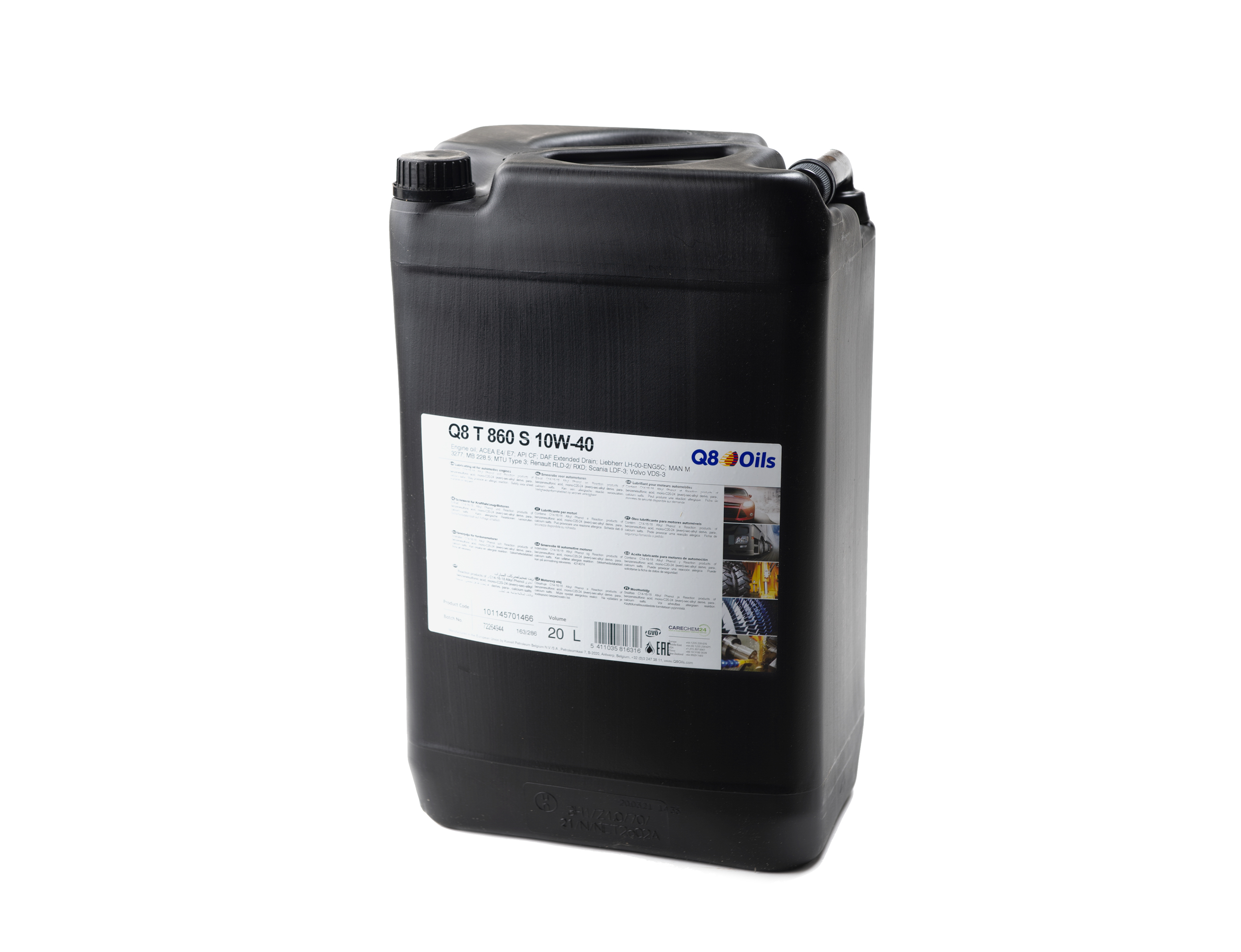 Q8 T 860 S, 10W-40, 20 liter dunk-image