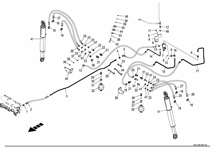 Hydraulics - axle suspension -back