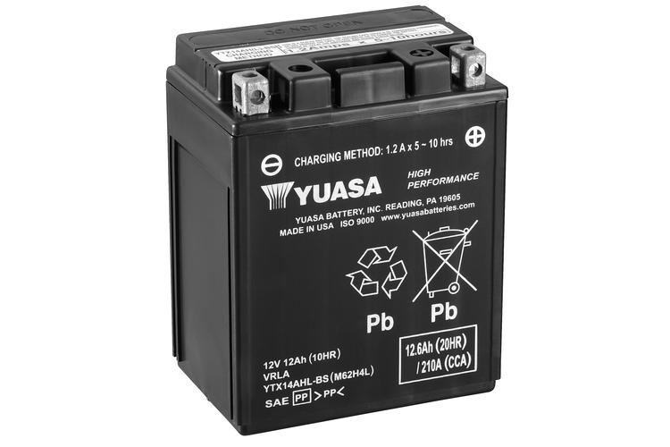 Yuasa MC YTX14AHL-BS Hög Effekt AGM, 12V 12,6 Ah, YTX14AHL-BS-image