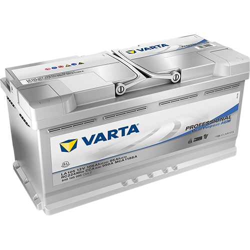 LA105, Varta Professional Dual Purpose, AGM, 12V 105Ah-image