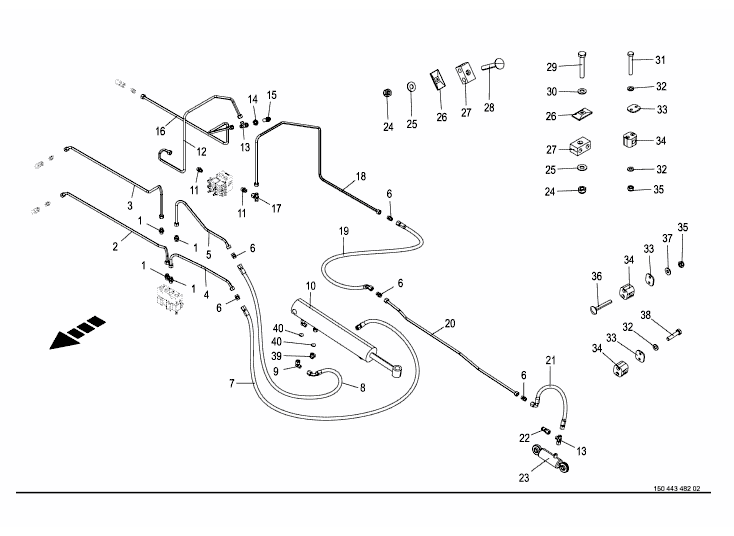 Hydraulics - working width