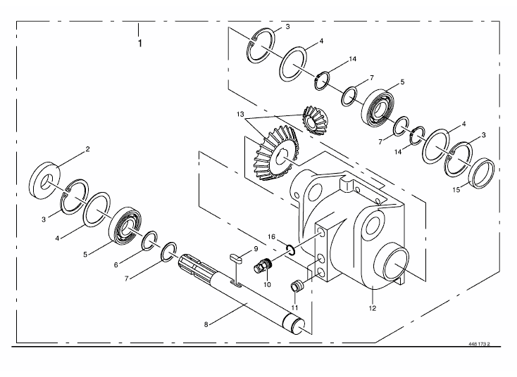 Main gearbox 1000 U/min