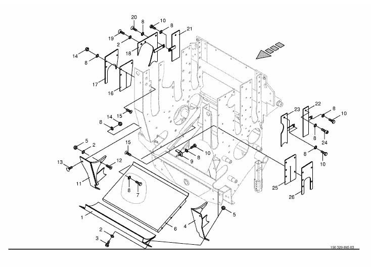 Grain capture sheet / slotted coverin