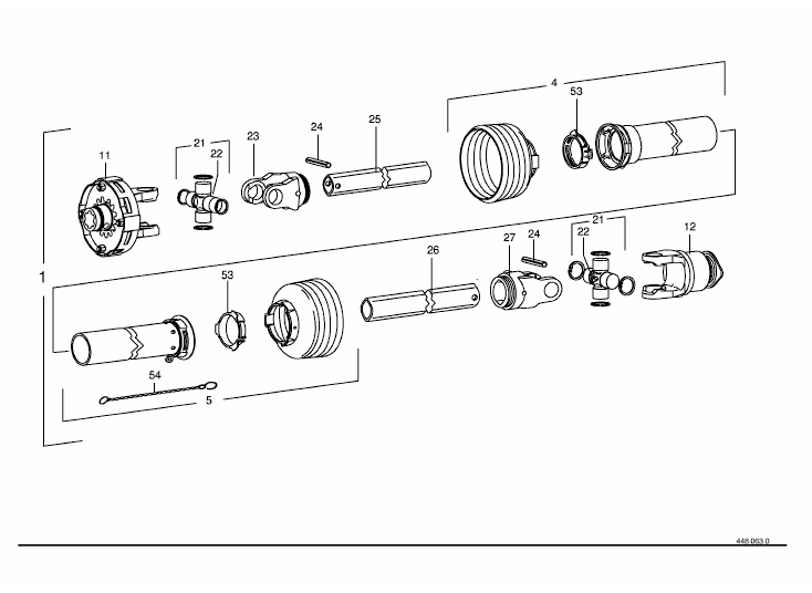 Universal shaft -Walterscheid