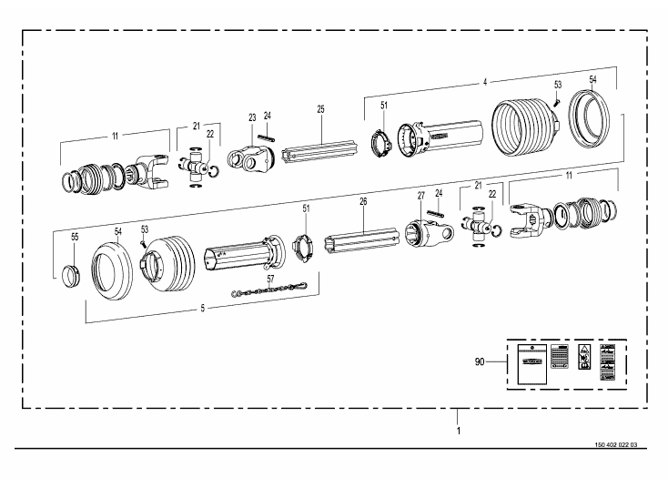 Main universal shaft -Walterscheid