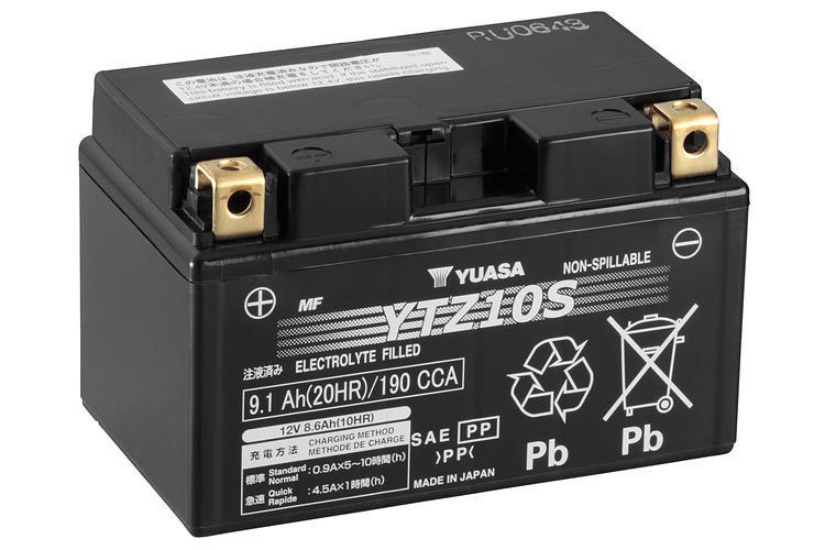 Yuasa MC YTZ10S Hög Effekt AGM, 12V 9,1 Ah, YTZ10S