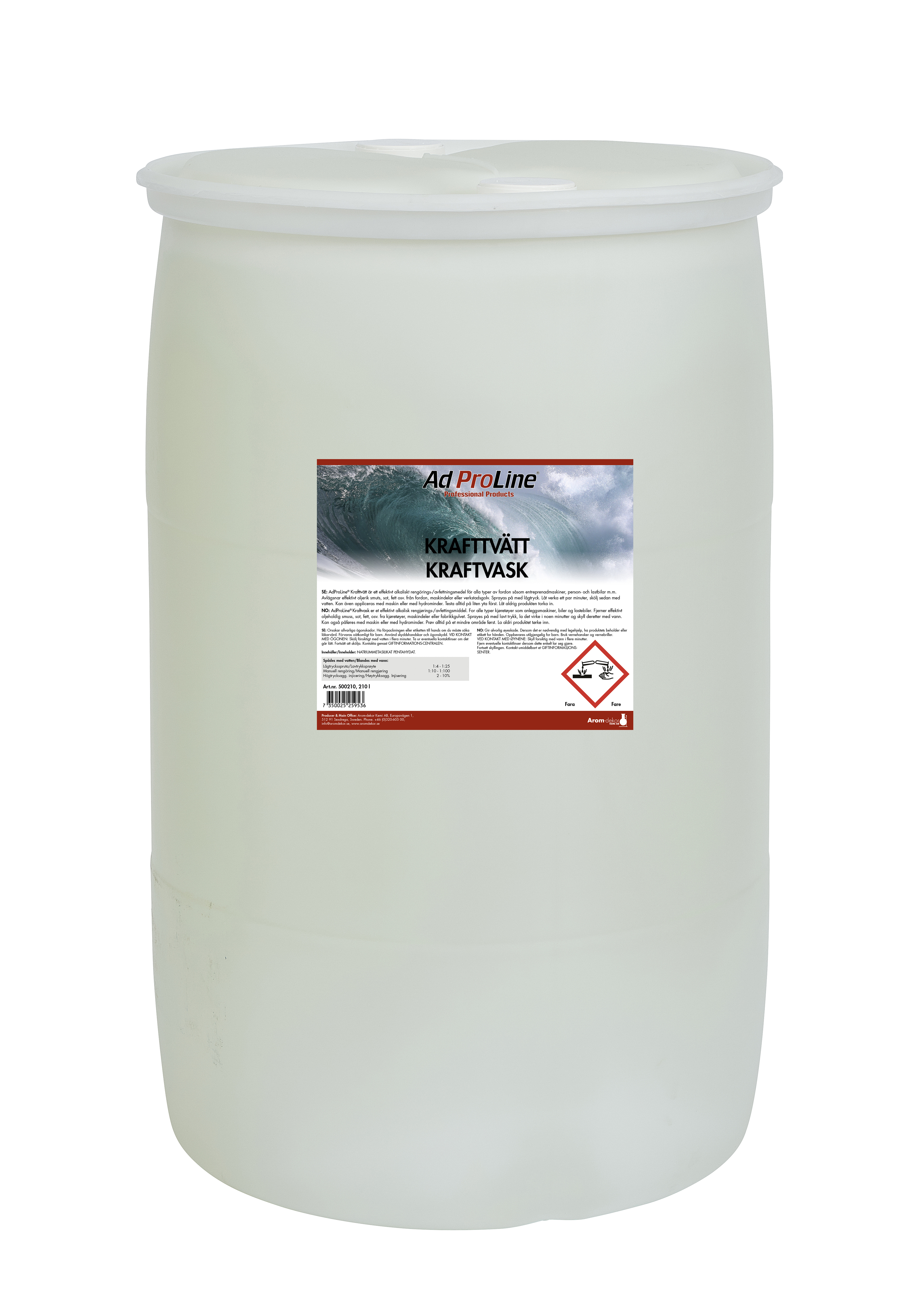 AdProLine® Krafttvätt, 210 liter fat
