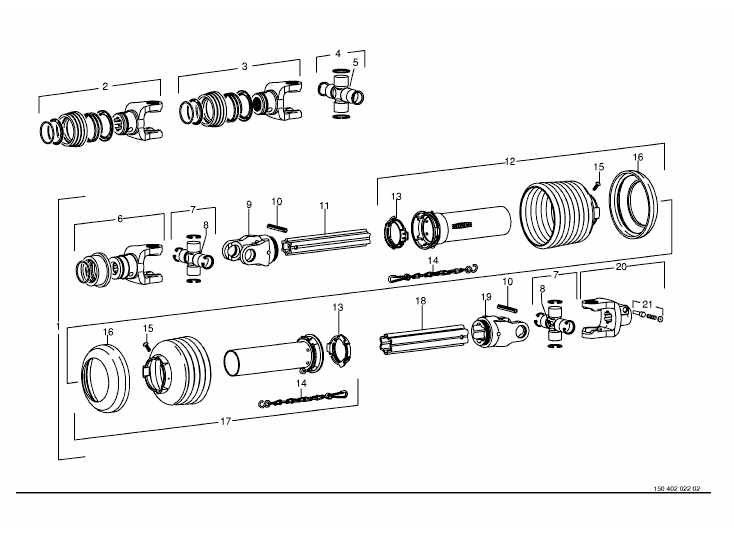 Main universal shaft -Walterscheid