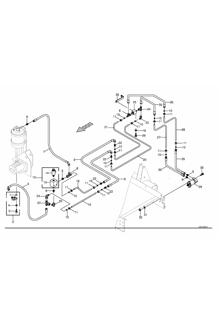 Strängmatta-hydraulik-tillval