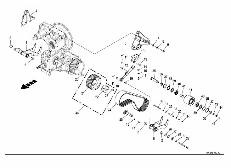 Tension arm